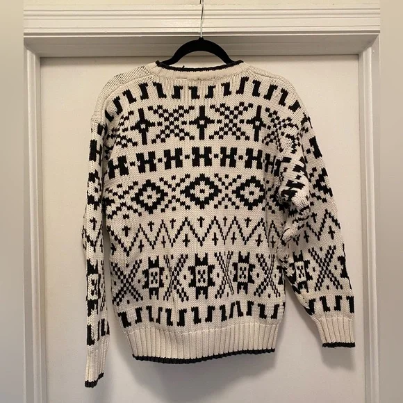 Vintage 90s GAP Fair Isle Crewneck Sweater men’s size medium grandpa fisherman - Picture 5 of 7